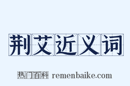 荆艾近义词是什么意思的图片